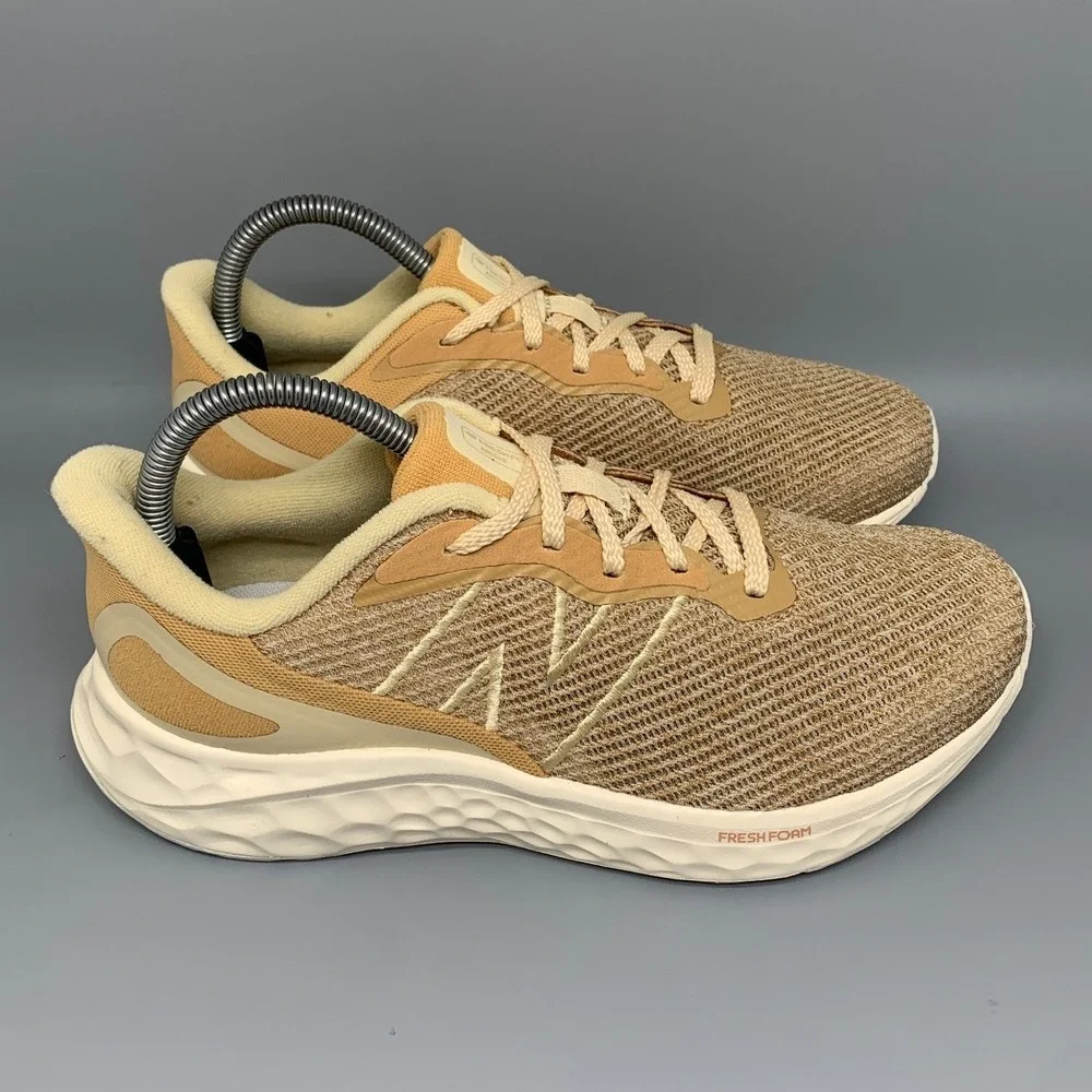 New Balance Fresh Foam Arishi v4 WARISAD4 Tan Running Shoes Womens 8.5D Mens 7D